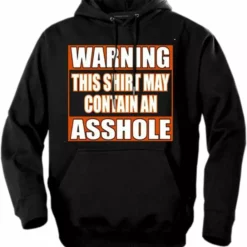 Bewild Biker Hoodies - "Asshole Warning" Biker Hoodie Biker Style