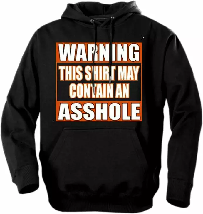 Bewild Biker Hoodies - "Asshole Warning" Biker Hoodie Biker Style 4 Bewild Biker Hoodies - "Asshole Warning" Biker Hoodie Biker Style