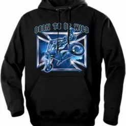 Bewild Biker Hoodies - "Born To Be Wild" Biker Hoodie Biker Style
