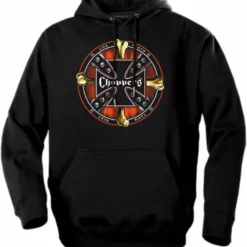 Bewild Biker Style Biker Hoodies - "Chopper Life Shield" Biker Hoodie 8 Bewild Biker Style Biker Hoodies -
