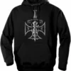 Bewild Biker Hoodies - "Chopper Sword & Cross" Biker Hoodie