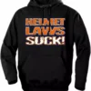 Bewild Biker Hoodies - "Helmet Laws Suck" Biker Hoodie