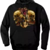 Bewild Biker Hoodies - "Slither Skulls" Biker Hoodie