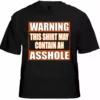 Bewild Biker Style Biker Shirts - "Asshole Warning" Biker Shirt