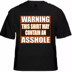 Bewild Biker Style Biker Shirts - "Asshole Warning" Biker Shirt