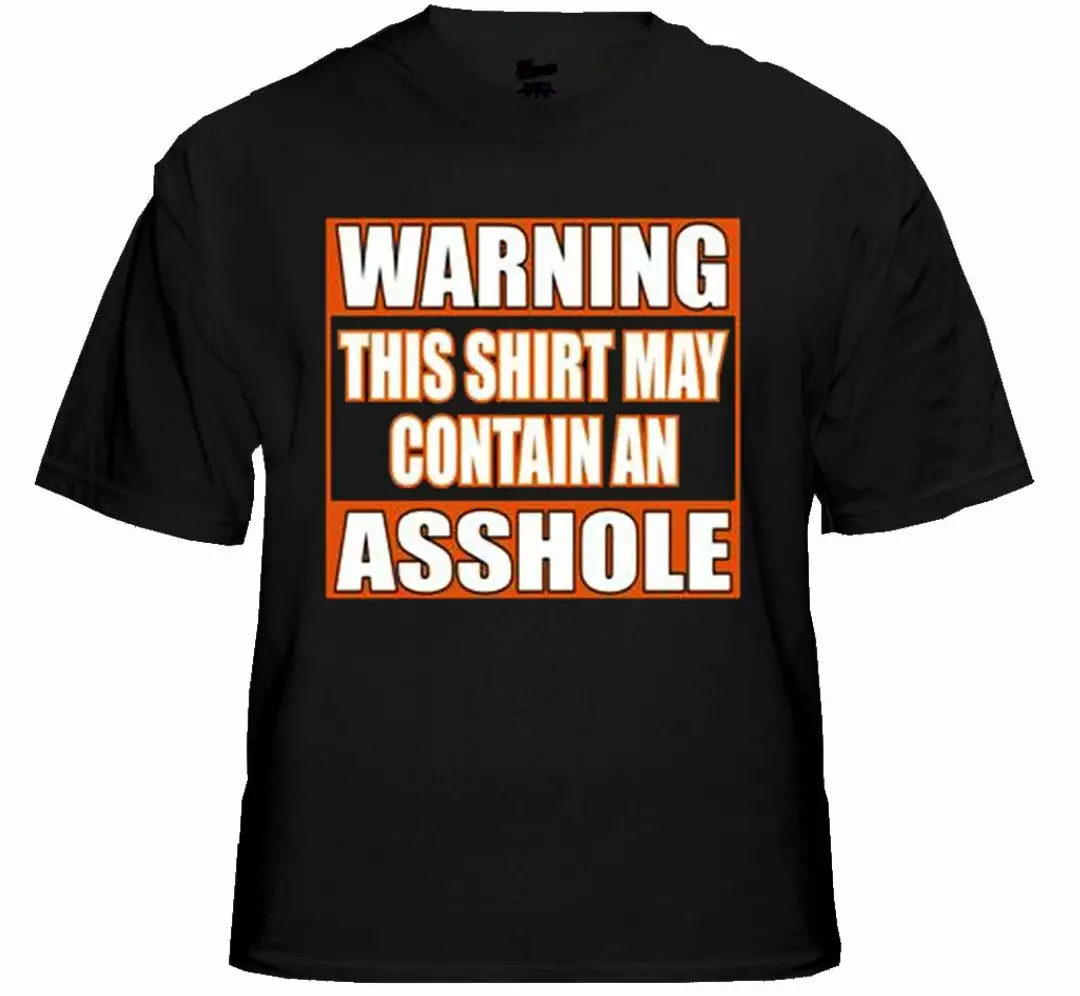 Bewild Biker Style Biker Shirts - "Asshole Warning" Biker Shirt 4 Bewild Biker Style Biker Shirts - "Asshole Warning" Biker Shirt