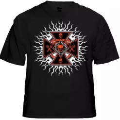 Bewild Biker Shirts - "Chopper Plasma Burst" Biker Shirt Biker Style