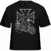 Bewild Biker Style Biker Shirts - "Chopper Skeleton Bike" Biker Shirt