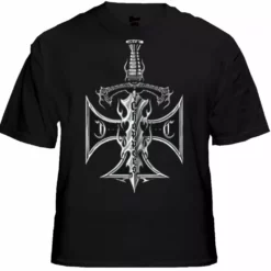 Bewild Biker Style Biker Shirts - "Chopper Sword & Cross" Biker Shirt