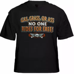 Bewild Biker Shirts - "Gas Grass Or Ass Trucker Babe" Biker Shirt