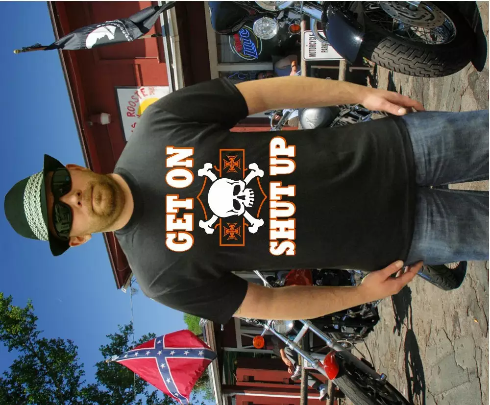 Bewild Biker Style Biker Shirts - "Get On, Shut Up" Biker Shirt 6 Bewild Biker Style Biker Shirts - "Get On, Shut Up" Biker Shirt