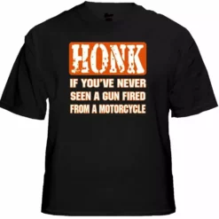 Bewild Biker Shirts - "Gun Fired From A Motorcycle" Biker Shirt Biker Style