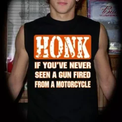 Bewild Biker Shirts - "Gun Fired From A Motorcycle" Biker Shirt Biker Style 14 Bewild Biker Shirts -