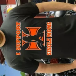 Bewild Biker Shirts - "I Support Single Moms" Biker Shirt