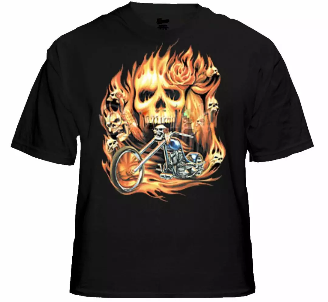 Bewild Biker Shirts - "Rider From Hell" Biker Shirt 3 Bewild Biker Shirts - "Rider From Hell" Biker Shirt