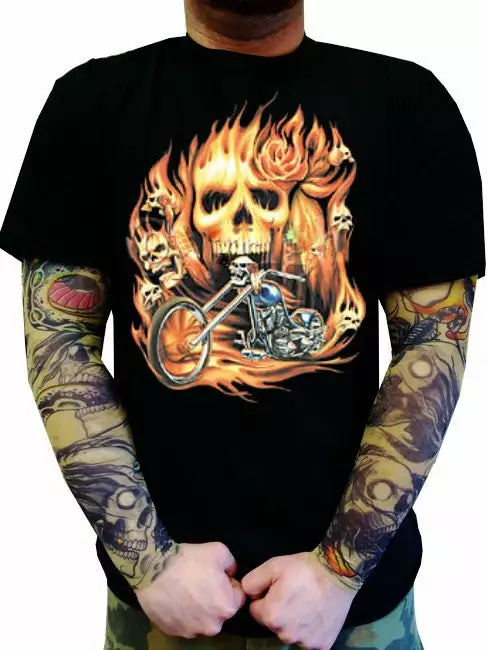 Bewild Biker Shirts - "Rider From Hell" Biker Shirt 5 Bewild Biker Shirts - "Rider From Hell" Biker Shirt