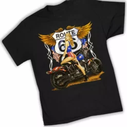 Bewild Biker Shirts - "Route 66 Pin Up" Biker Shirt 12 Bewild Biker Shirts -