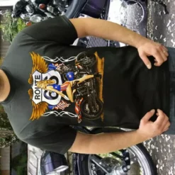 Bewild Biker Shirts - "Route 66 Pin Up" Biker Shirt 14 Bewild Biker Shirts -