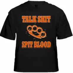 Bewild Biker Shirts - "Talk Shit Spit Blood" Biker Shirt