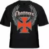 Bewild Biker Shirts - "Winged Chopper Cross" Biker Shirt Biker Style