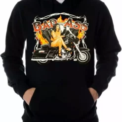 Bewild "Bad Ass Biker Babe" Biker Hoodie Biker Style 9 Bewild