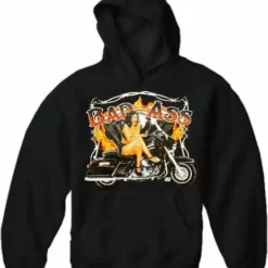 Bewild "Bad Ass Biker Babe" Biker Hoodie Biker Style