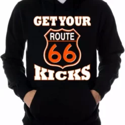Bewild Biker Style "Get Your Kicks Route 66" Biker Hoodie 9 Bewild Biker Style