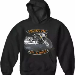 Bewild "Trust Me I'm A Biker " Biker Hoodie (Black) Biker Style
