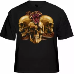 Bewild Biker T-Shirts - "Slither Skulls" Biker Shirt
