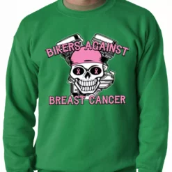 Bewild Bikers Against Breast Cancer Crewneck Biker Style