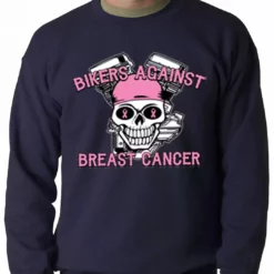 Bewild Bikers Against Breast Cancer Crewneck Biker Style