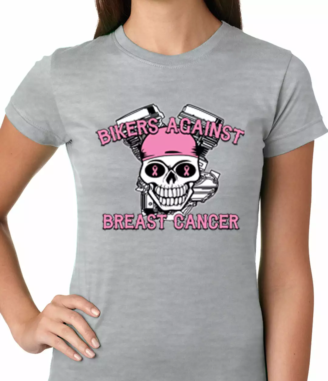 Bewild Bikers Against Breast Cancer Ladies T-shirt 4 Bewild Bikers Against Breast Cancer Ladies T-shirt