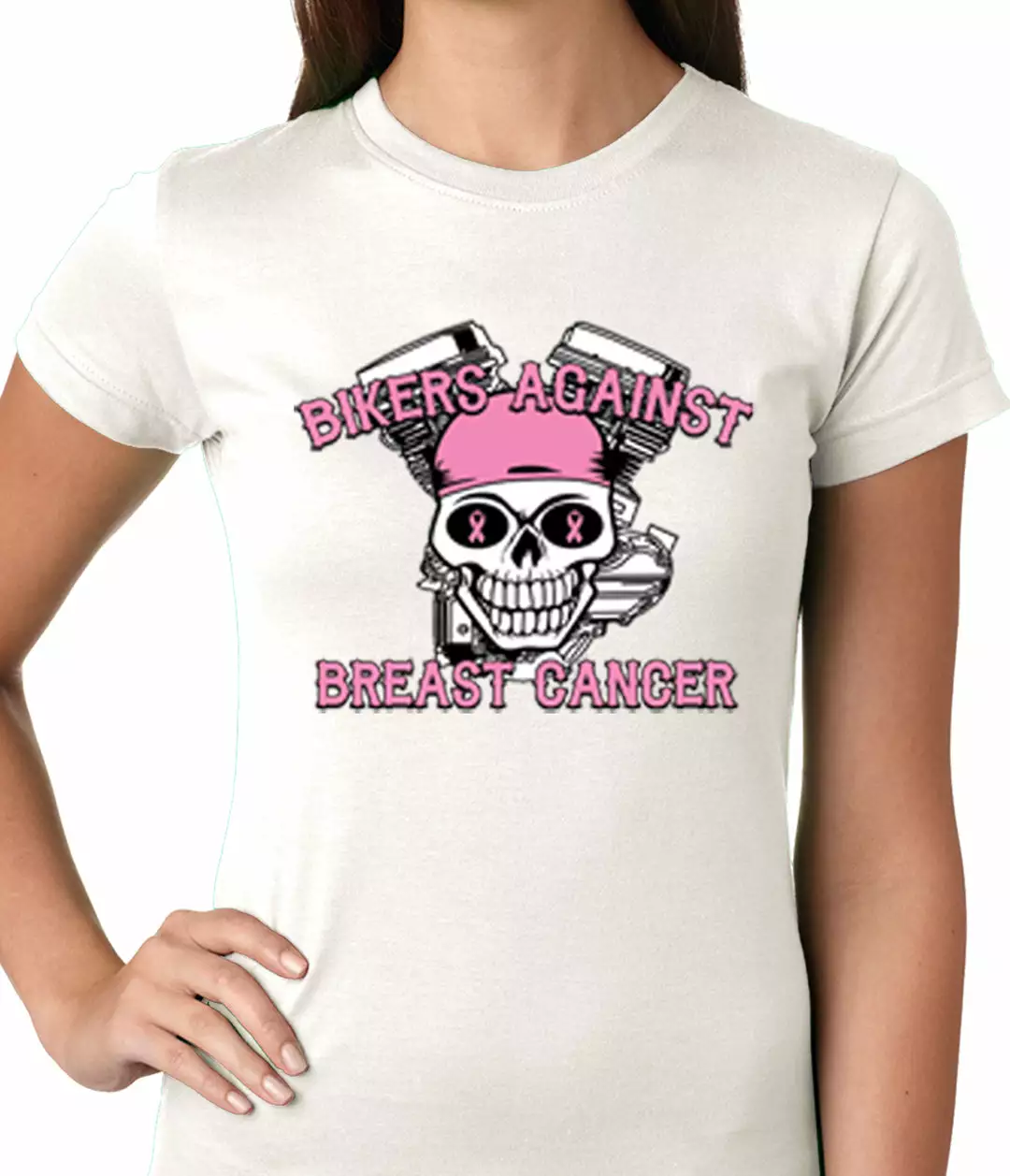 Bewild Bikers Against Breast Cancer Ladies T-shirt 13 Bewild Bikers Against Breast Cancer Ladies T-shirt
