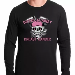 Bewild Biker Style Bikers Against Breast Cancer Thermal Shirt