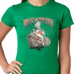 Bewild Biker Style Bikes And B*tches Biker Ladies T-shirt 17 Bewild Biker Style Bikes And B*tches Biker Ladies T-shirt