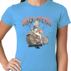 Bewild Biker Style Bikes And B*tches Biker Ladies T-shirt 18 Bewild Biker Style Bikes And B*tches Biker Ladies T-shirt