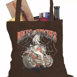 Bewild Biker Style Bikes And B*tches Biker Tote Bag 12 Bewild Biker Style Bikes And B*tches Biker Tote Bag