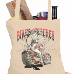 Bewild Biker Style Bikes And B*tches Biker Tote Bag 13 Bewild Biker Style Bikes And B*tches Biker Tote Bag