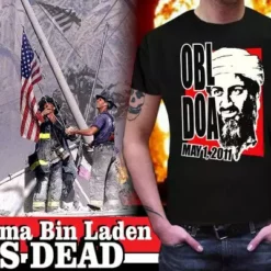 Bewild Osama Bin Laden KIA - Dead On Arrival T-Shirt Cool Funny & Offensive