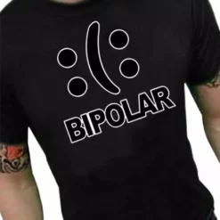 Bewild Bipolar Men's T-Shirt Cool Funny & Offensive