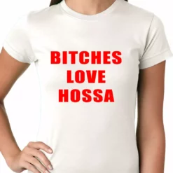 Bewild Bitches Love Hossa Chicago Hockey Ladies T-shirt Sport Inspiration