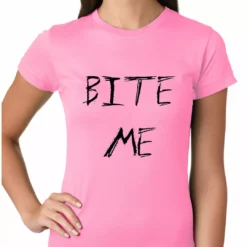 Bewild Bite Me Zombie And Vampire Lovers Girls T-shirt