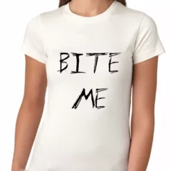 Bewild Bite Me Zombie And Vampire Lovers Girls T-shirt