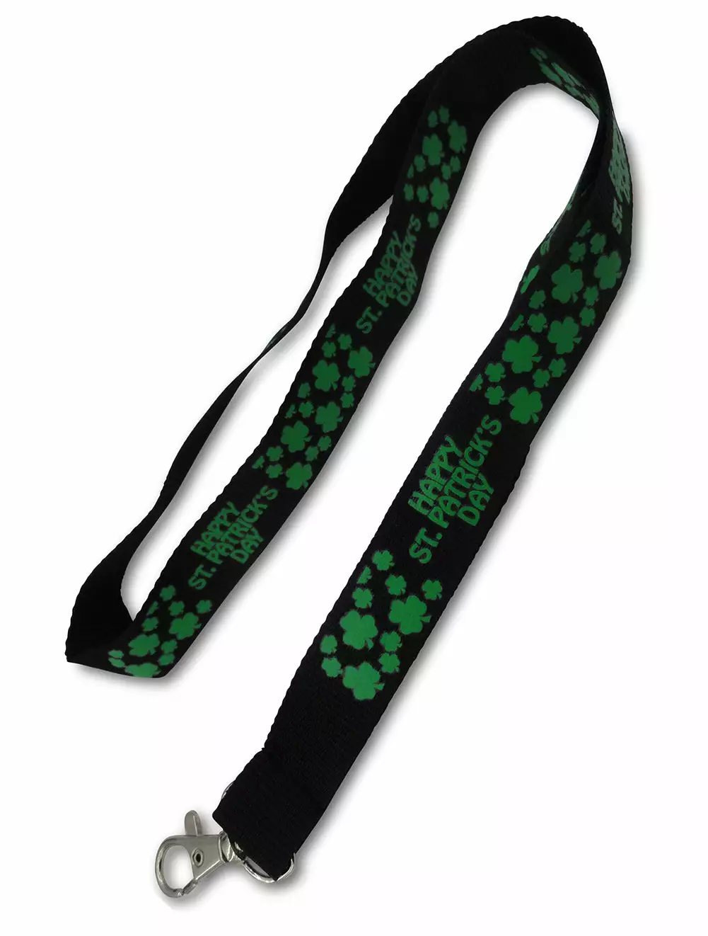 Bewild Black Happy St. Patrick's Day Lanyard 3 Bewild Black Happy St. Patrick's Day Lanyard