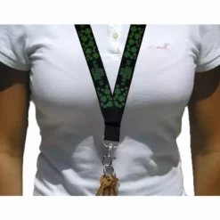 Bewild Black Happy St. Patrick's Day Lanyard 21 Bewild Black Happy St. Patrick's Day Lanyard