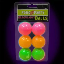 Bewild Black Light Reactive Neon Beer Pong Balls (6 Pack)