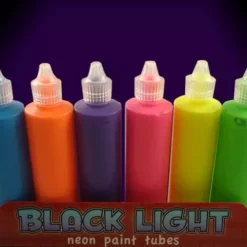 Bewild Black Light UV Reactive Neon Paint (Set Of 6 Paints) Glow & Black Light Paint