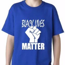 Bewild Black Lives Matter Fist Kids T-shirt Nationality & Ethnic