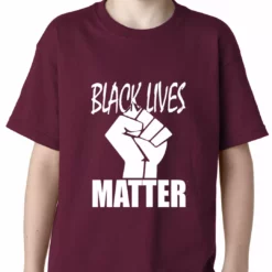 Bewild Black Lives Matter Fist Kids T-shirt Nationality & Ethnic