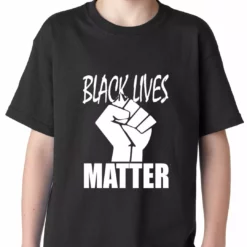 Bewild Black Lives Matter Fist Kids T-shirt Nationality & Ethnic